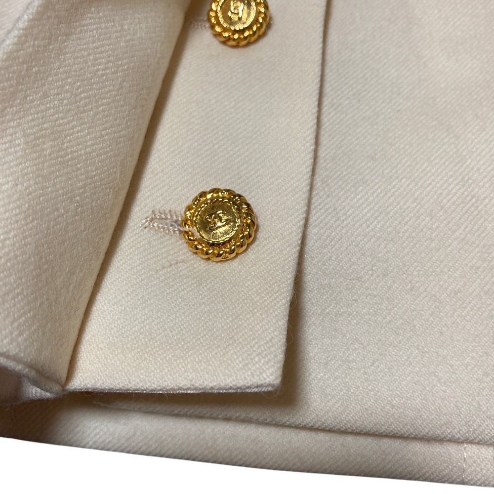 良品 CHANEL シャネル ヴィンテージ ココマークボタン スリット タイト