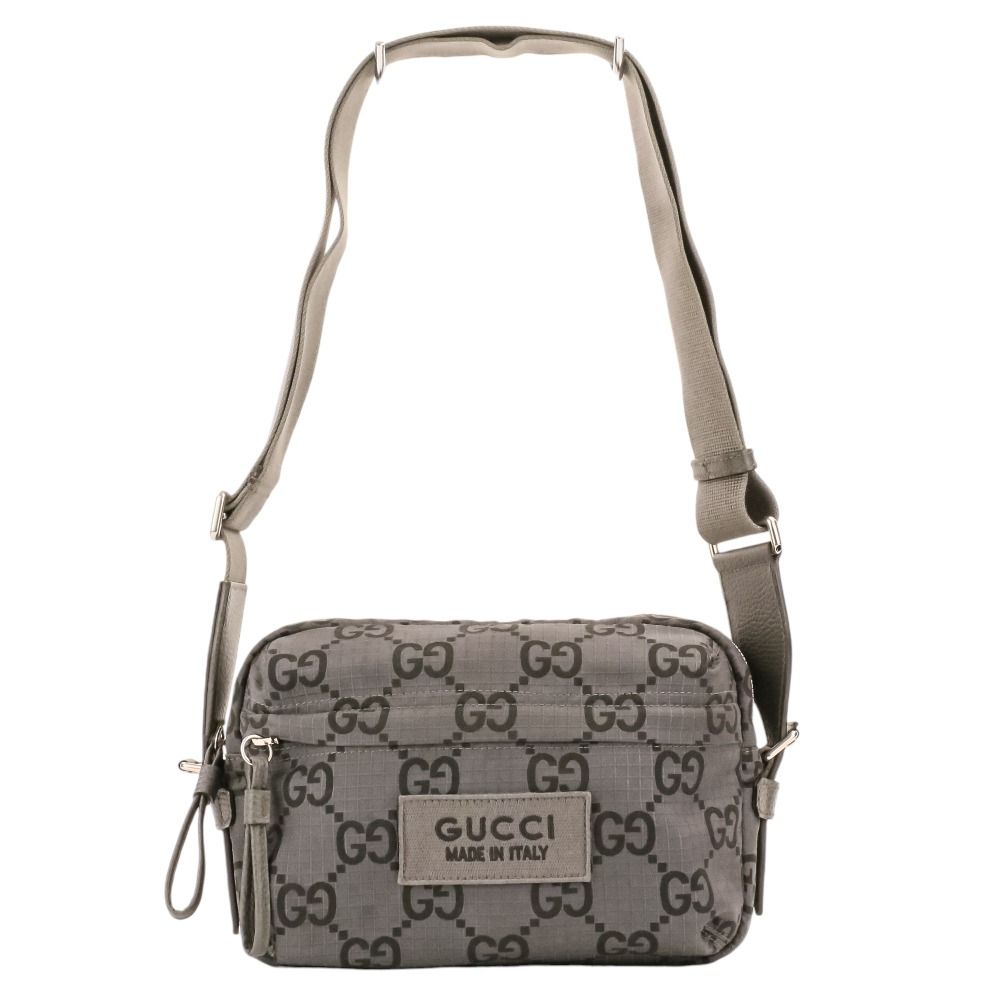 美品 GUCCI グッチ ECONYLON GG ポリエステル ショルダーバッグ