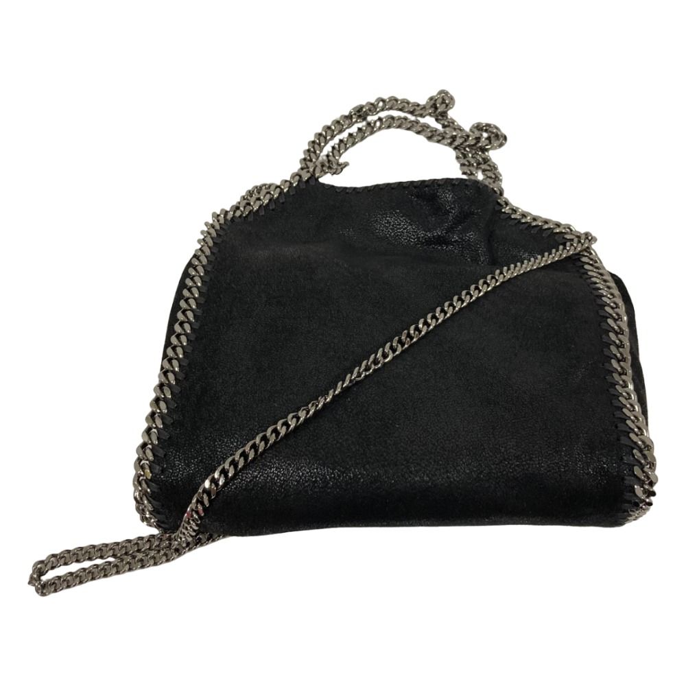 美品 STELLA McCARTNEY ステラマッカートニー ファラベラ チェーンハンドバッグ 371223 ブラック シルバー レディース 古着 中古 USED