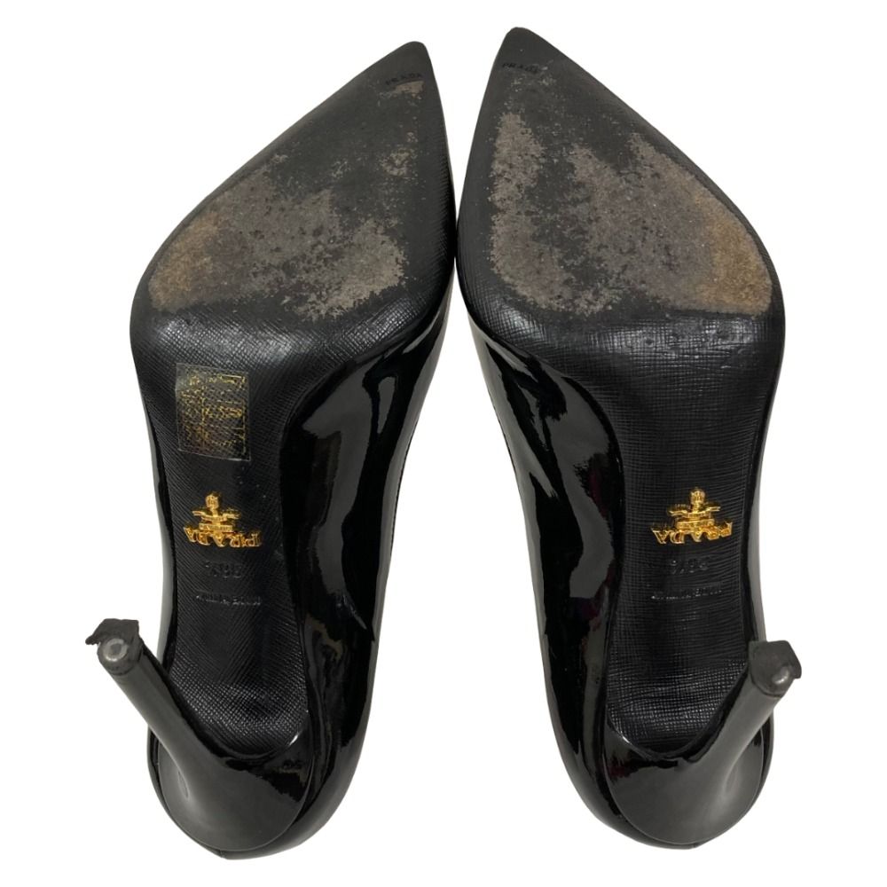 美品 PRADA プラダ パテントレザー ポインテッドトゥパンプス サイズ 美品 PRADA プラダ パテントレザー ポインテッドトゥパンプス サイズ