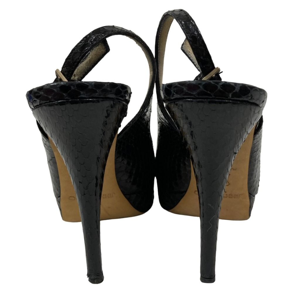 ジミーチュウ Amita スリングバックパンプス サイズ36.5 良品 JIMMY CHOO ジミーチュウ スネイクレザー スリングバックパンプス