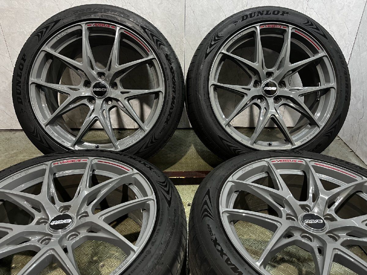 走行短め【DL SPORT MAXX 060+ 245/45R20】夏タイヤ【RAYS VERSUS