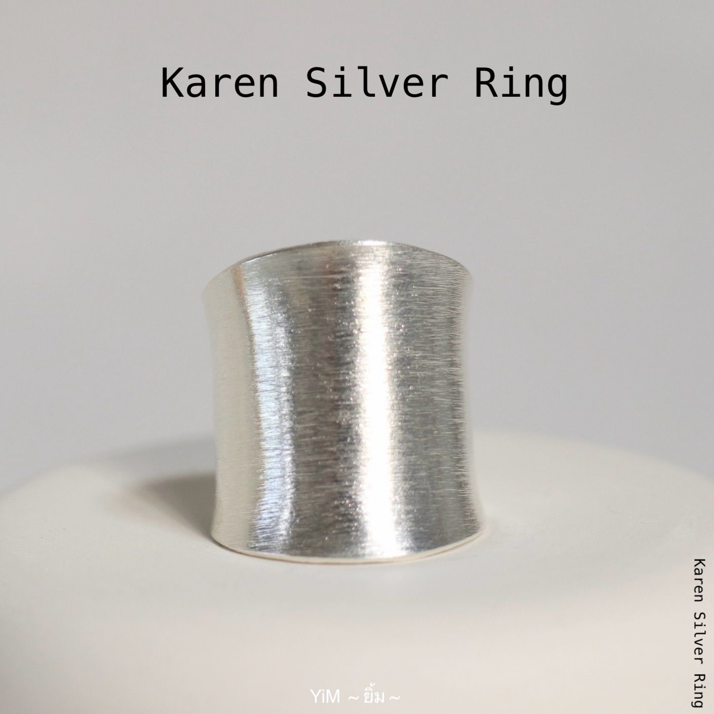 26J-RI101｜Karen Silver Ring カレン シルバー リング 【 11号 12号 18号 】 逆甲丸風リング