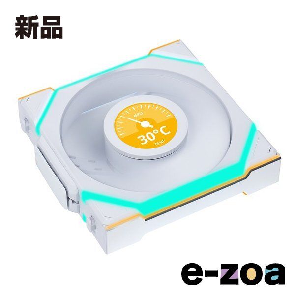 LIAN LI リアンリー UNI FAN SL Wireless LCD 120 White 1pc 12SLLCD1W1W (2642241)