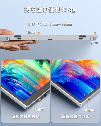 Yodoit モバイルモニター 2.5K 13.3インチ モバイルディスプレイ