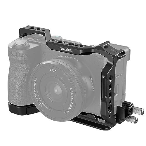 SmallRig ケージキット Sony Alpha 6700用 カメラ用アクセサリキット HDMI 用ケーブルクランプ付き アルカタイプ用クイックリリースプレート内蔵 フィルムムービー作成カメラビデオケージ シューマウント付き 1/4