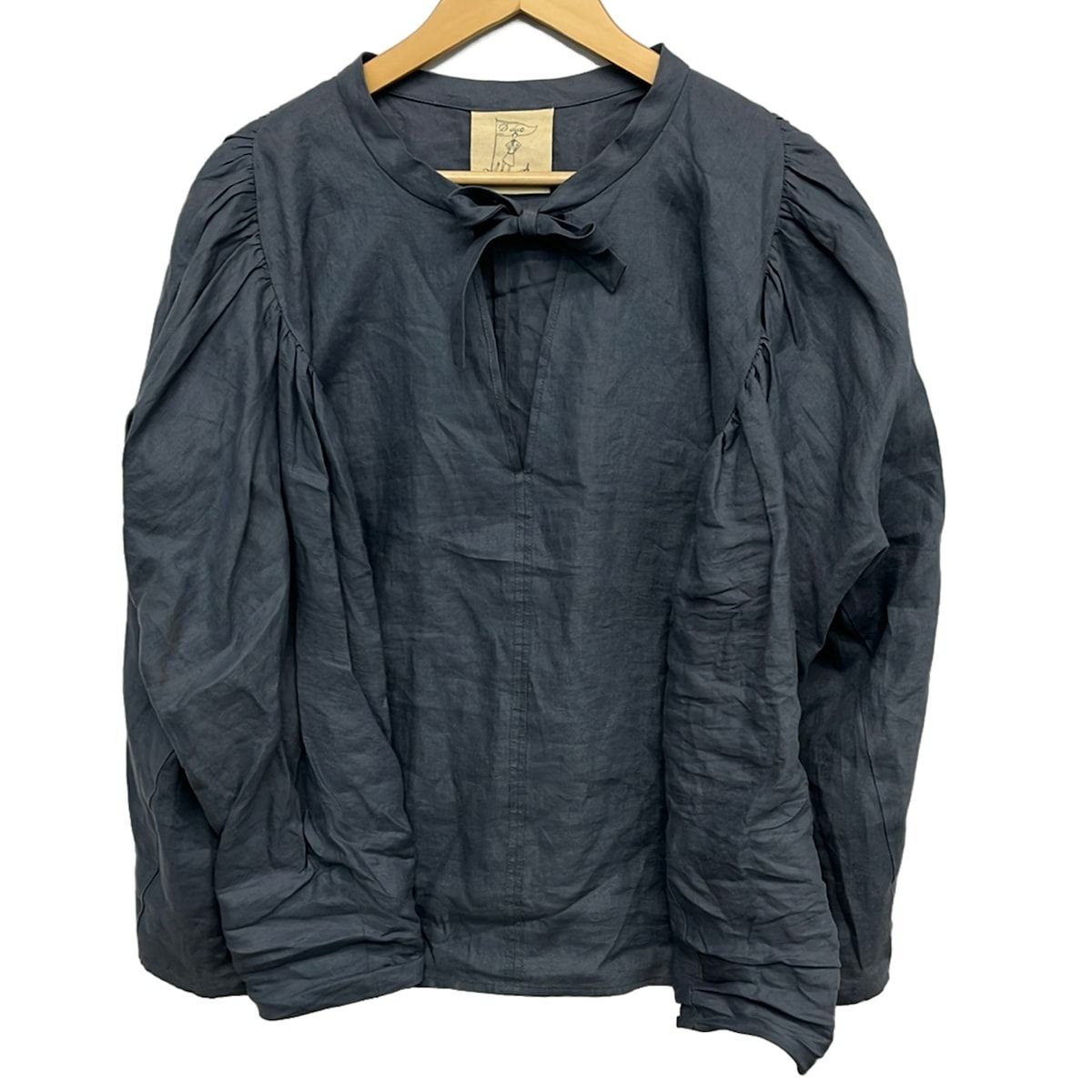 D-due H.P.FRANCE(デ・ドゥエ アッシュ・ペー・フランス) 長袖カットソー サイズ38 M レディース美品 - グレー