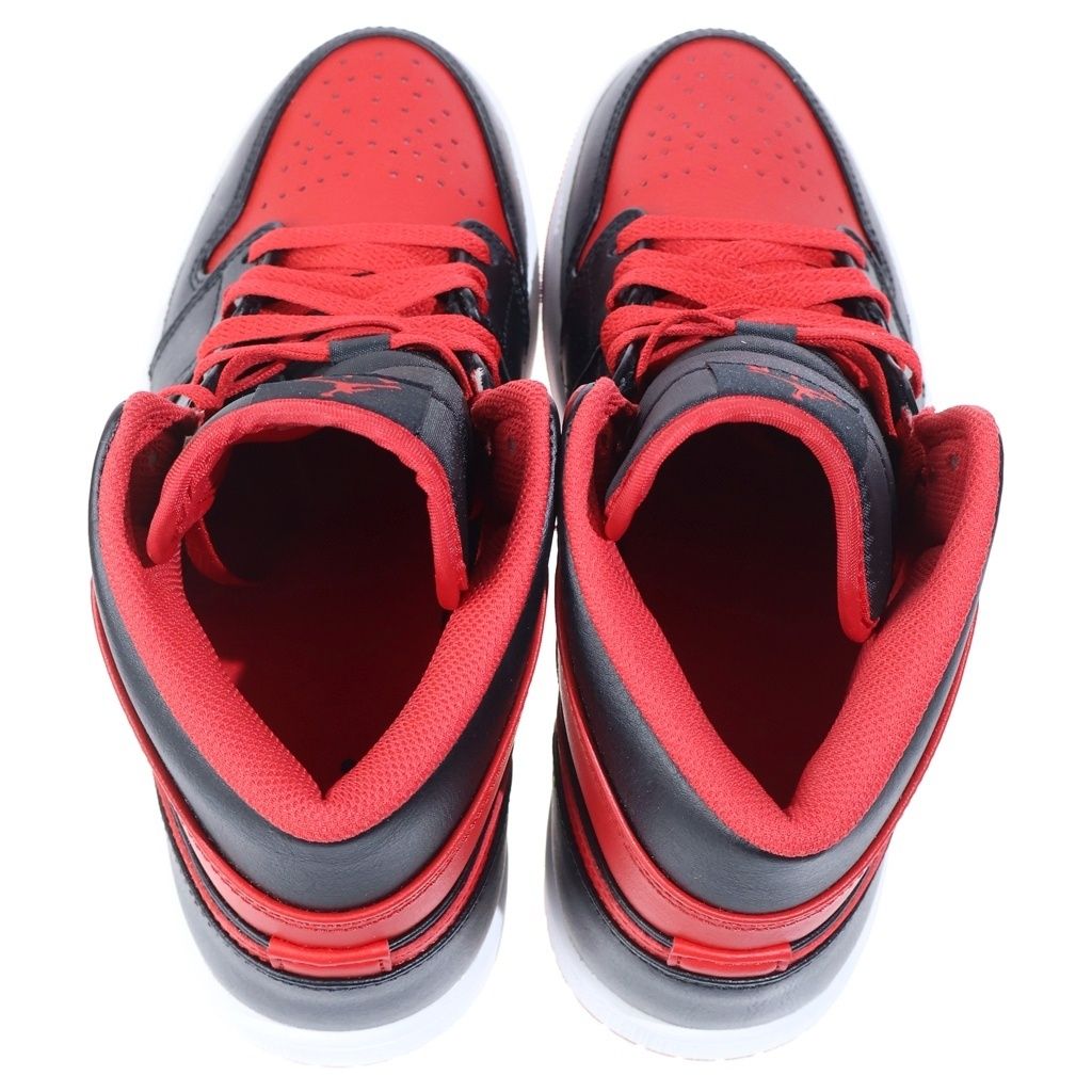 NIKE (ナイキ) Air Jordan 1 Mid Bred Toe ナイキ エアジョーダン1 