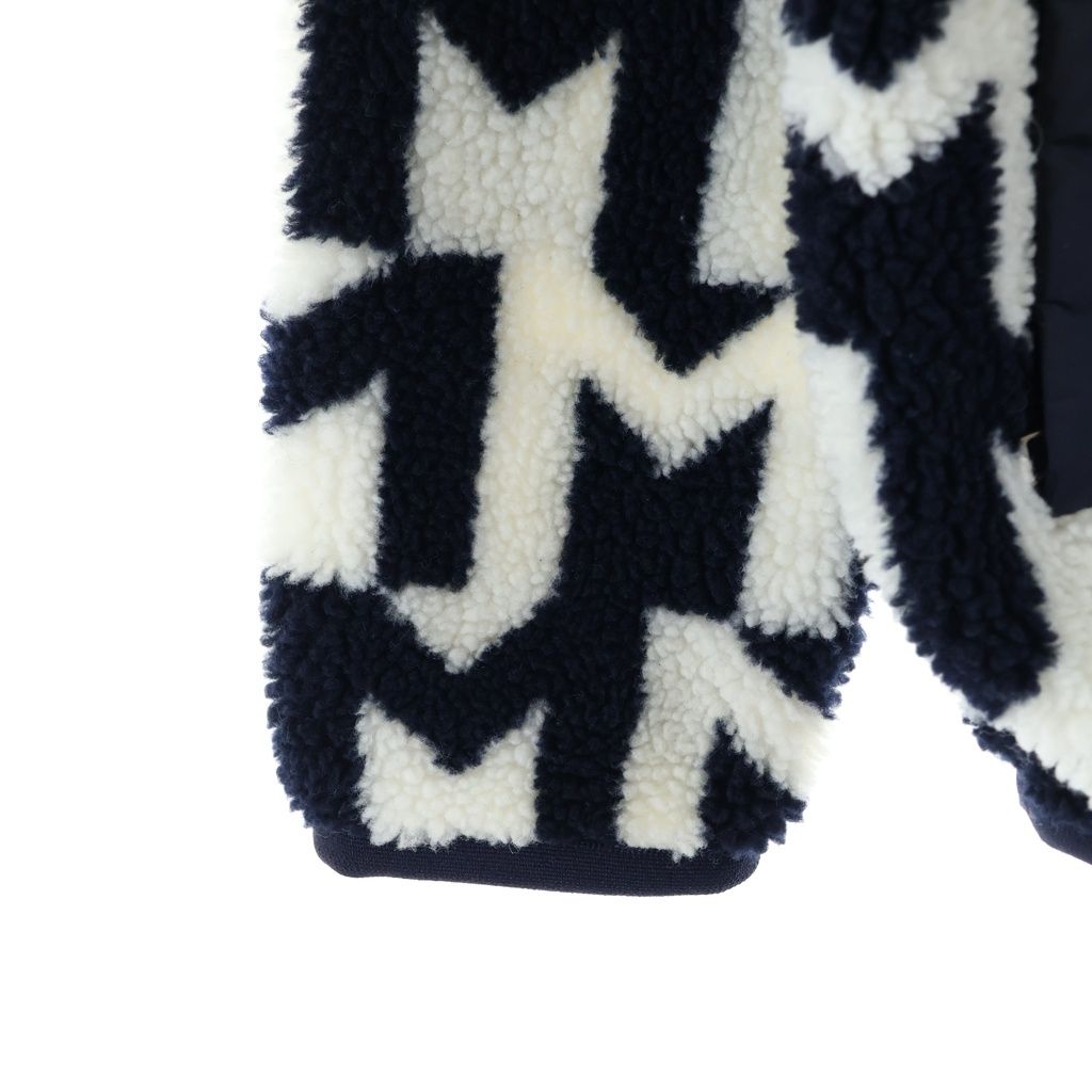 MONCLER (モンクレール) ボアフリースジップアップフーディ ホワイト