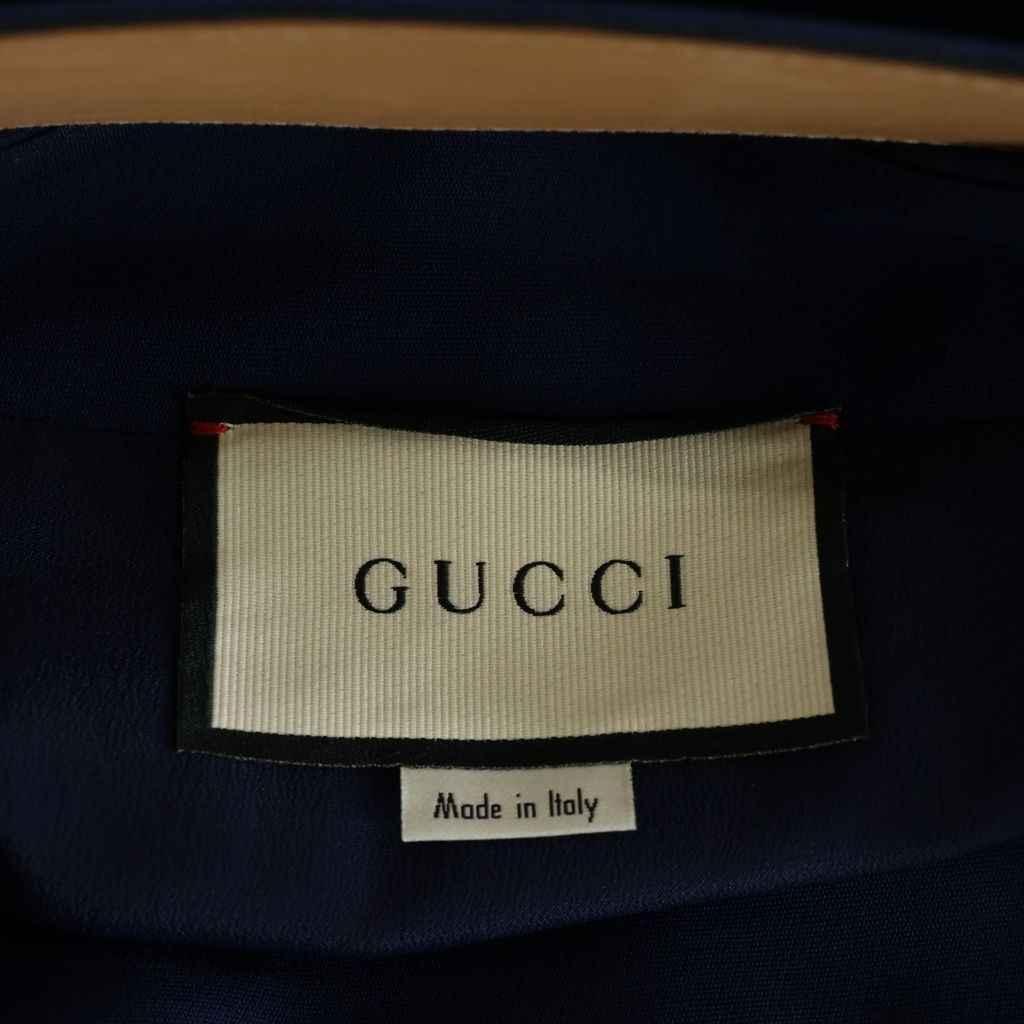 GUCCI (グッチ) GGベルトタイトスカート ブルー 38 - メルカリ