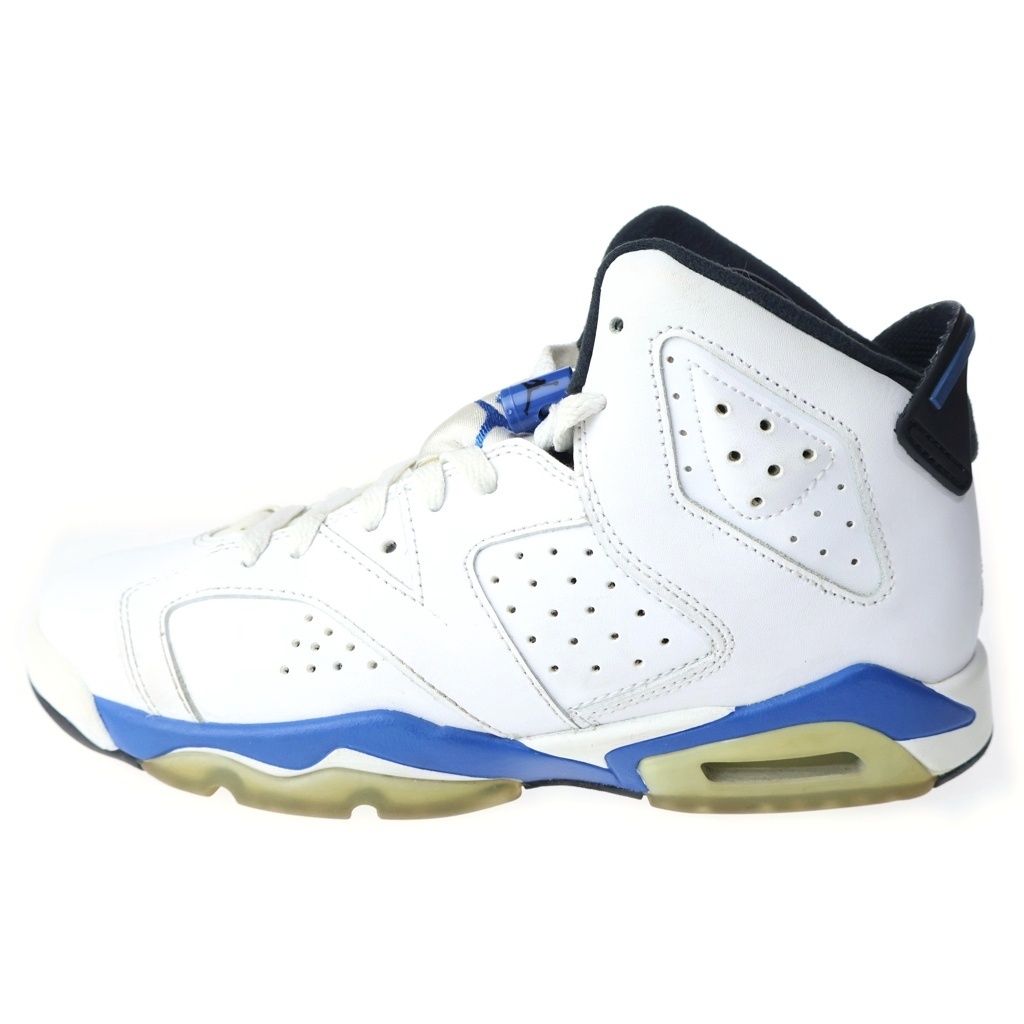 NIKE (ナイキ) GS Air Jordan 6 Retro Sport Blue GS エアジョーダン6 レトロ スポーツブルー US6Y/24cm ホワイト 384665 107