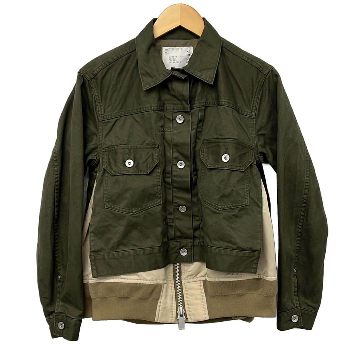 sacai ブルゾン　22-05954 Sacai(サカイ) ブルゾン サイズ1 S レディース - 22-05964 カーキ