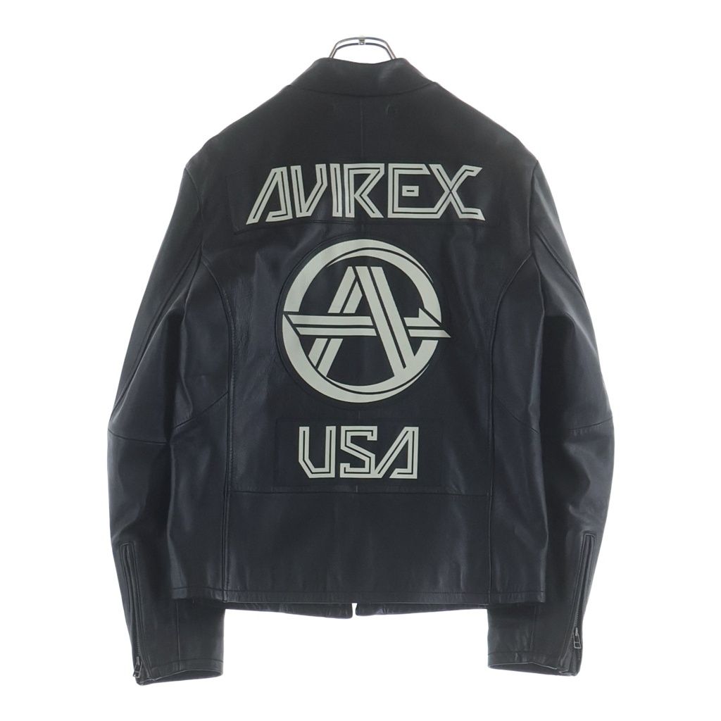 AVIREX (アヴィレックス) ラムレザー シングルライダース ジャケット AVIREX (アヴィレックス) ラムレザー シングルライダース ジャケット
