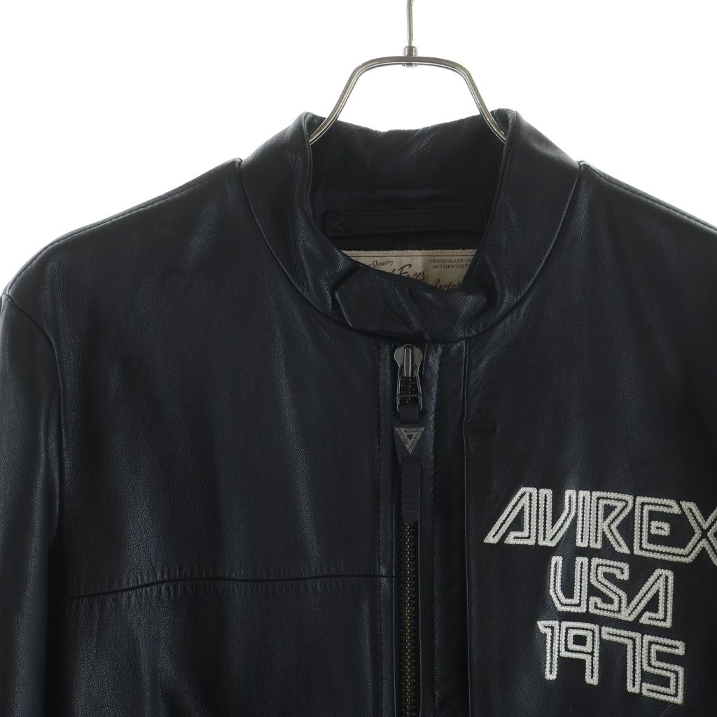 AVIREX (アヴィレックス) ラムレザー シングルライダース ジャケット AVIREX (アヴィレックス) ラムレザー シングルライダース ジャケット