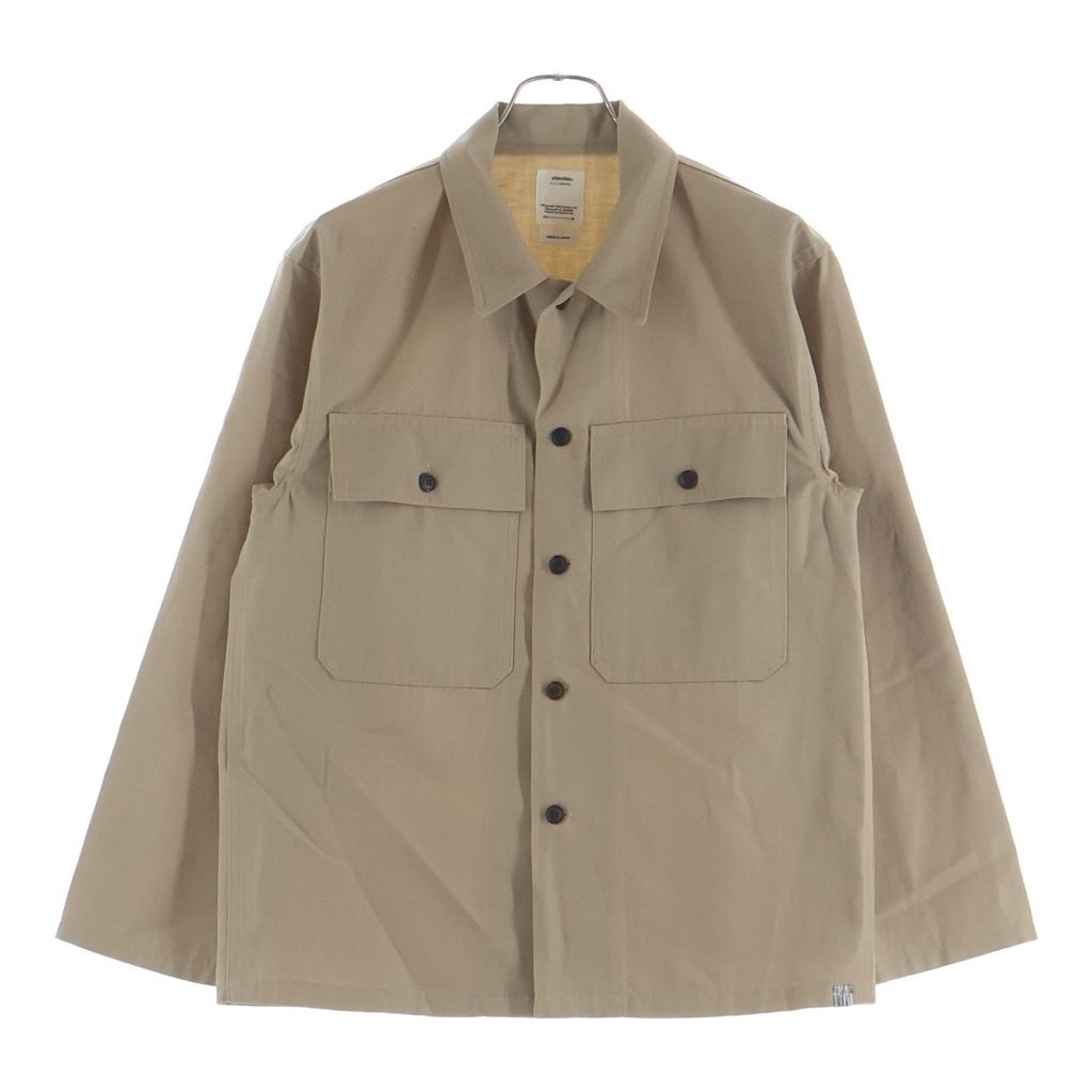 VISVIM (ヴィスヴィム) 23AW ポケット付き 長袖サファリシャツ ベージュ 0123205011017