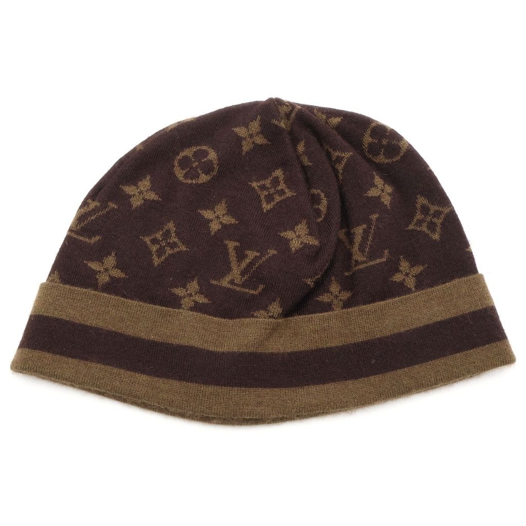 LOUIS VUITTON (ルイヴィトン) モノグラム カシミヤ混 ニット帽