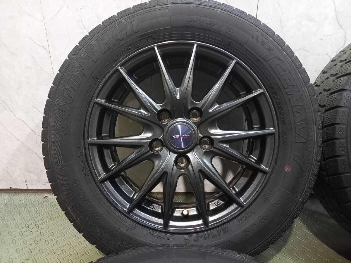 GOODYEAR ICENAVI7 195/65R15】スタッドレス【Weds VELVA SPORTZ 15