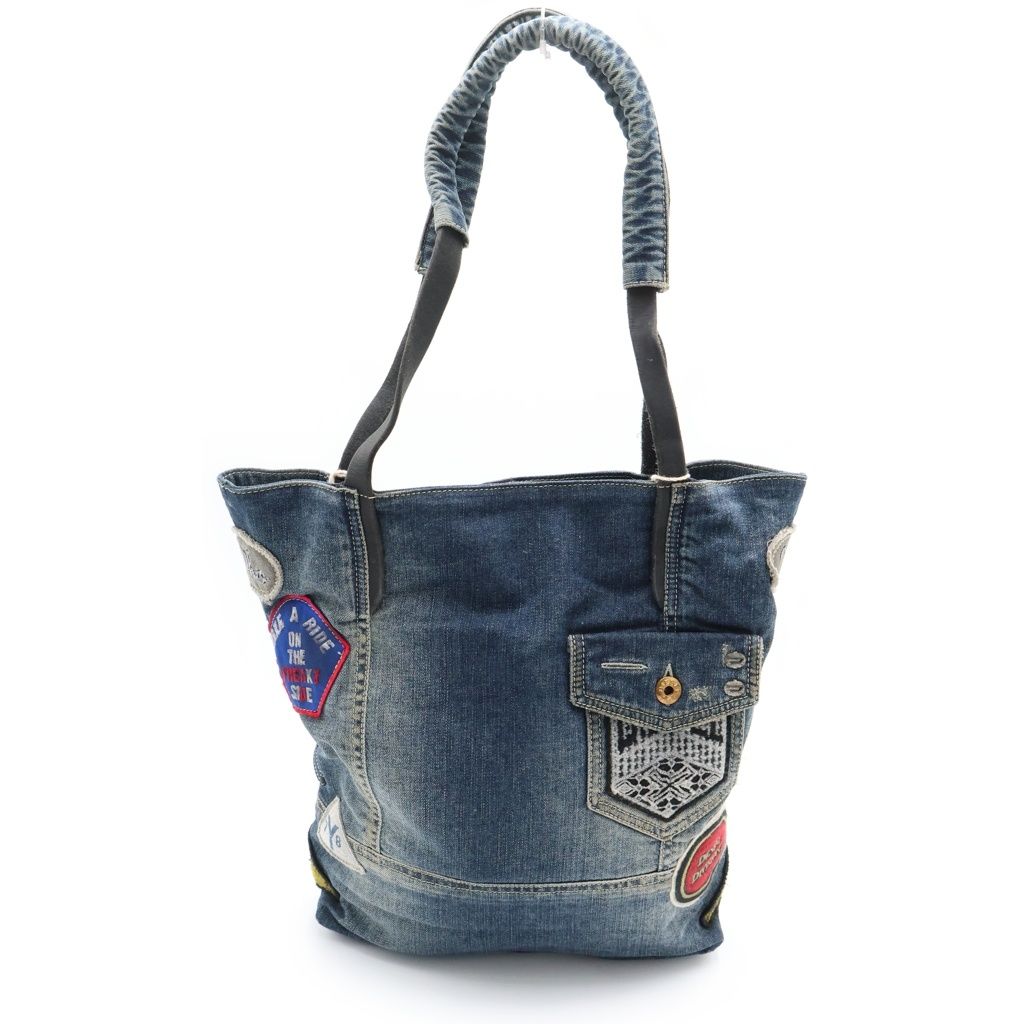 DIESEL (ディーゼル) REBOOT DENIM BAG マルチワッペン ポーチ付き