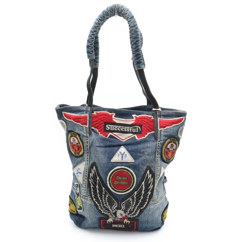 DIESEL (ディーゼル) REBOOT DENIM BAG マルチワッペン ポーチ付き