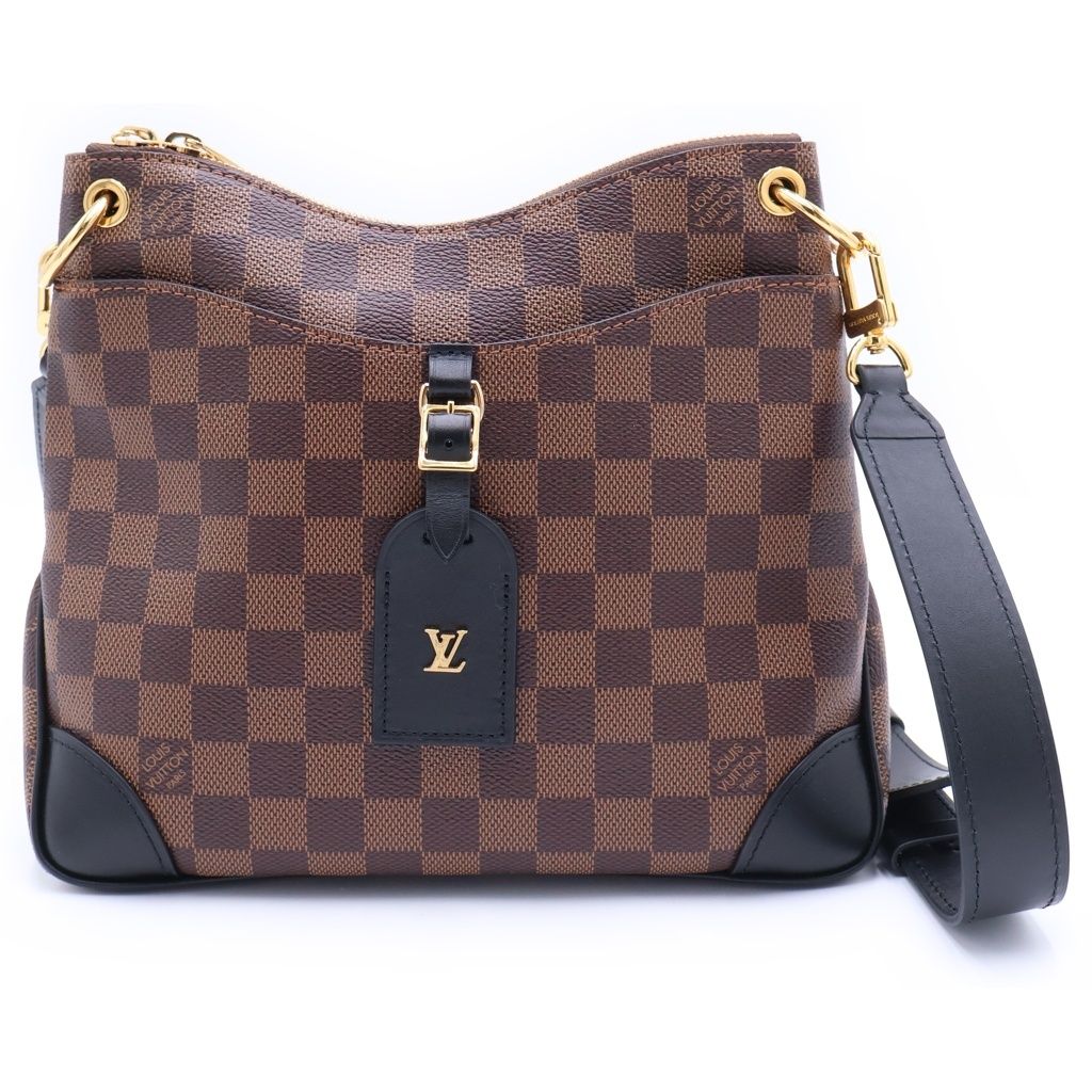 LOUIS VUITTON (ルイヴィトン) ダミエ オデオンNM PM PVCレザー ショルダーバッグ ブラウン N50064