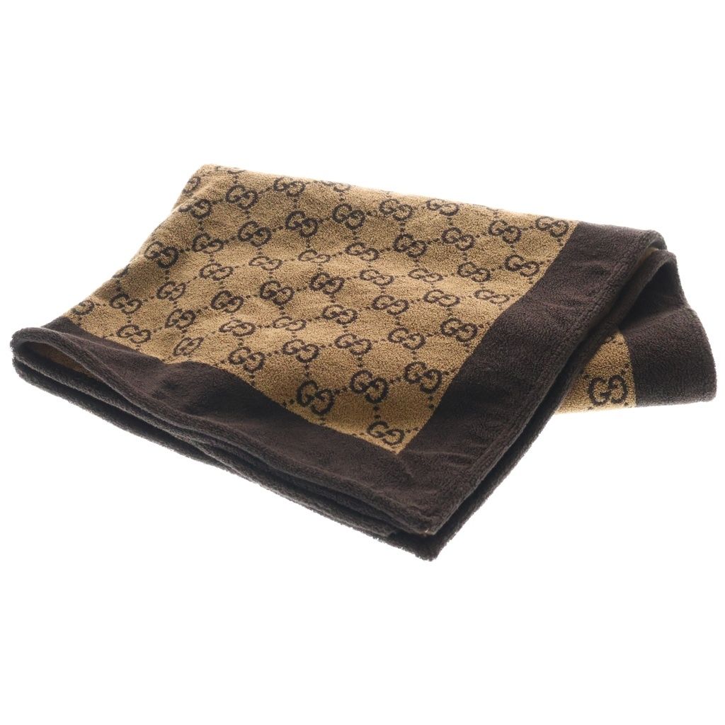 GUCCI (グッチ) テリークロス ビーチブランケット ブラウン 780656 3GALE
