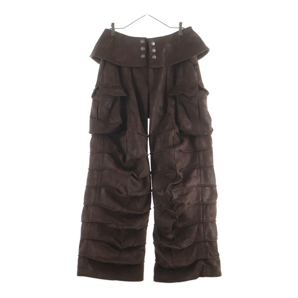 BIRTH OF ROYAL CHILD (バースオブロイヤルチャイルド) Suede Armor Pants スエード アーマーカーゴパンツ ブラウン