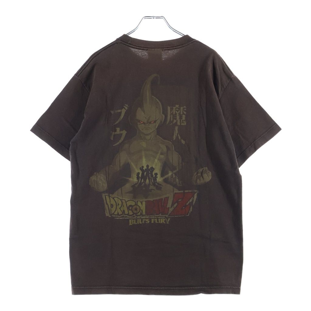 NO BRAND (ノーブランド) 00S Dragon Ball Z BUU'S FURY T-Shirts ドラゴンボールZ ブーフーリーTシャツ キャラプリントクルーネック半袖Tシャツ ブラウン