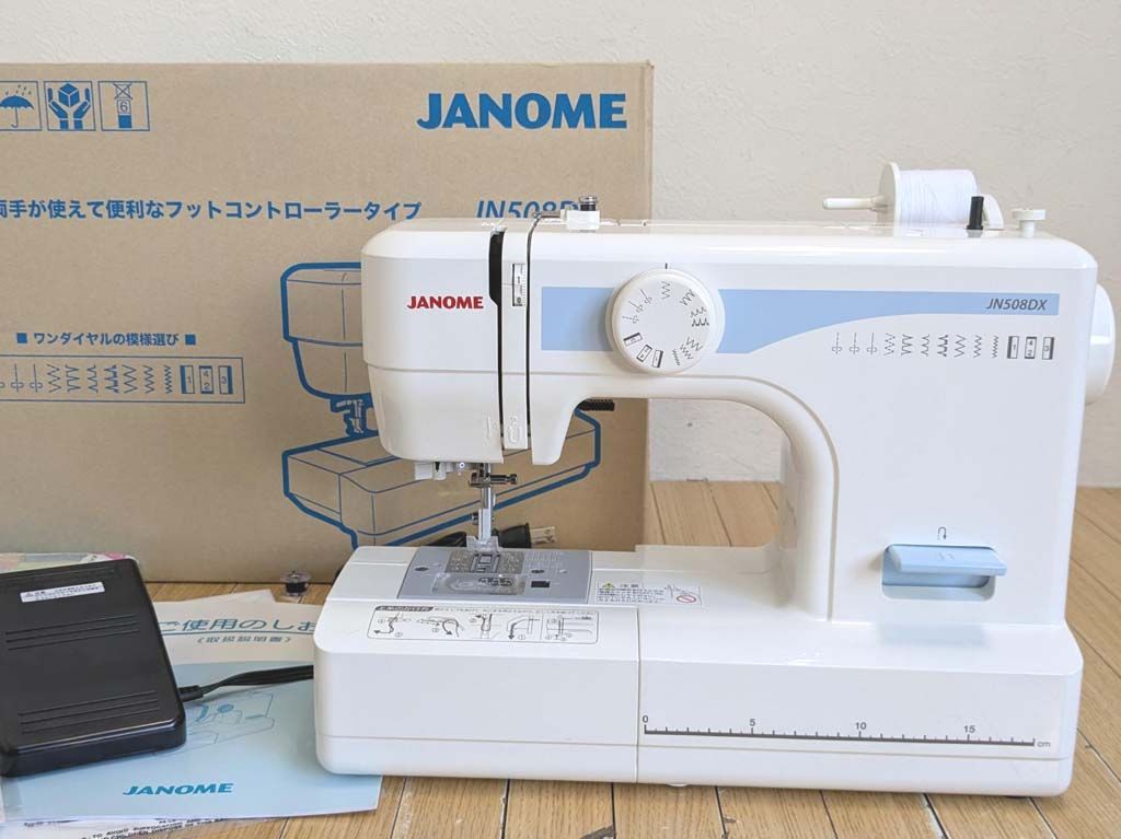 ジャノメ JANOME 電動ミシン 「両手が使えるフットコントローラー