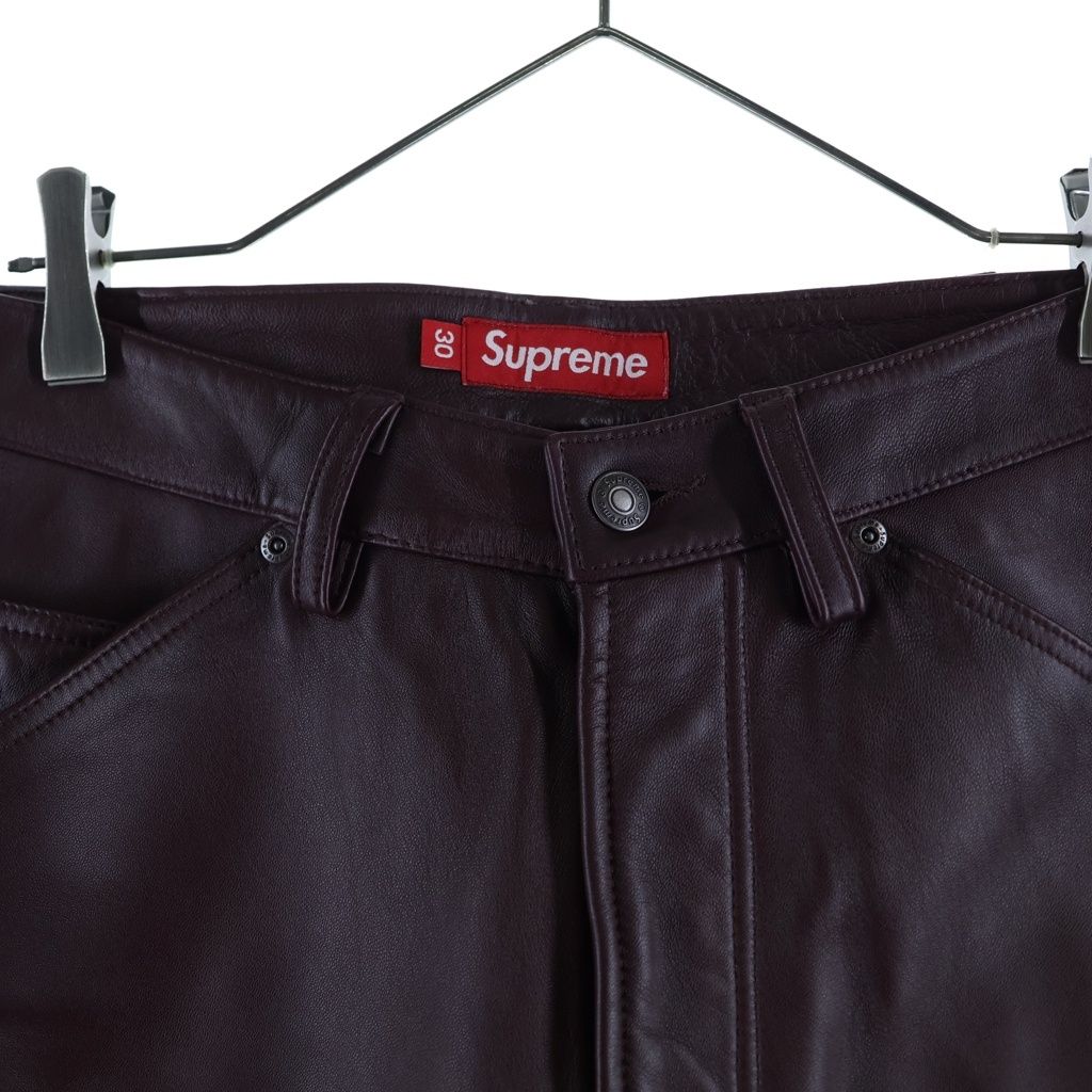 SUPREME (シュプリーム) 26SS Leather Double Knee Painter Short