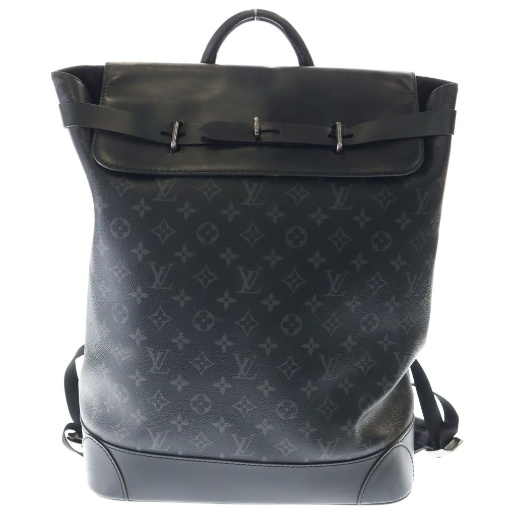 LOUIS VUITTON (ルイヴィトン) モノグラム エクリプス スティーマー バックパック リュックサック ブラック M44052