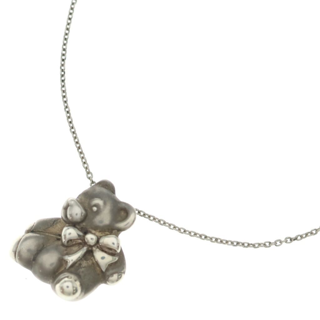 TIFFANY & Co. (ティファニー) テディベア ネックレス ペンダント Ag925 SV シルバー 17,221円