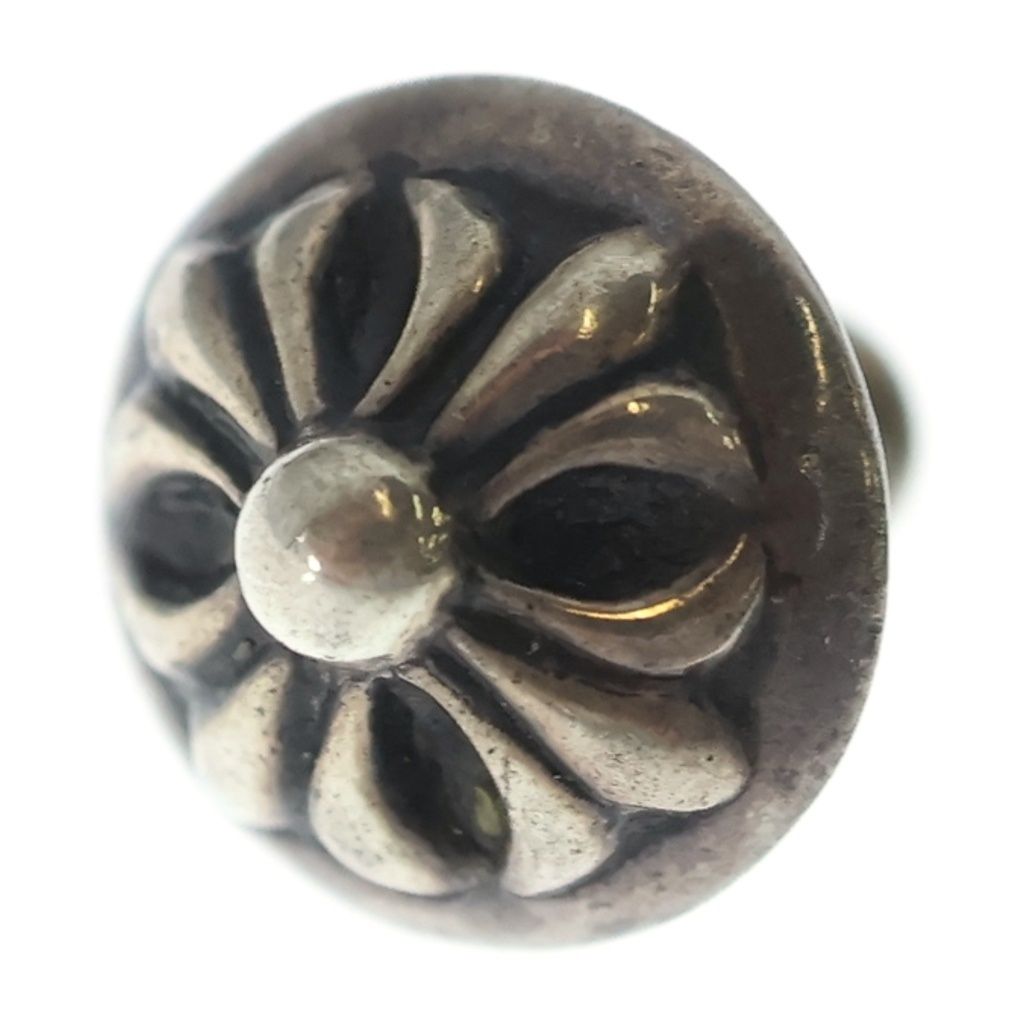CHROME HEARTS (クロムハーツ) STUD CRSBLL クロスボールスタッドピアス シルバー BCA110