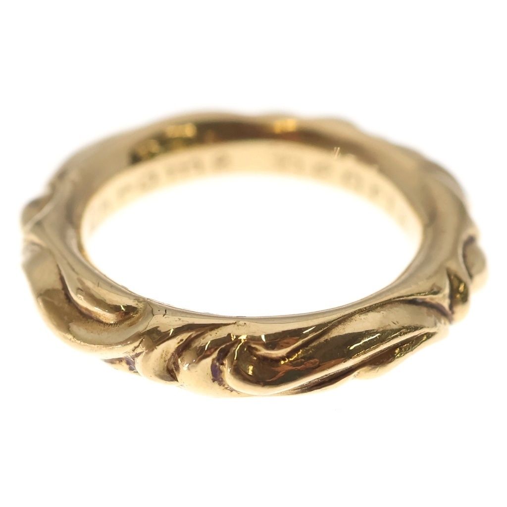 CHROME HEARTS (クロムハーツ) 22K SCRL BAND スクロールバンド リング ゴールド BCA416