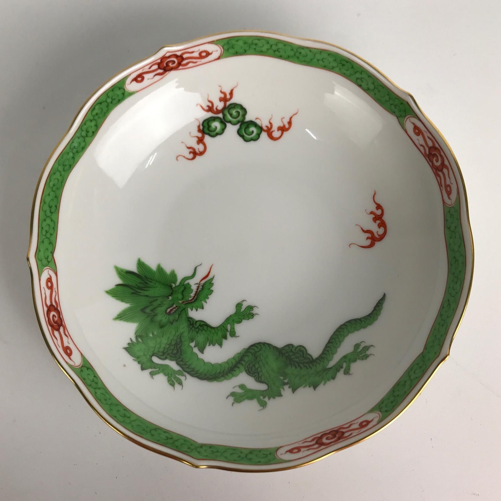 Meissen マイセン カップ&ソーサー マイセン シノワズリ緑龍 ドラゴン