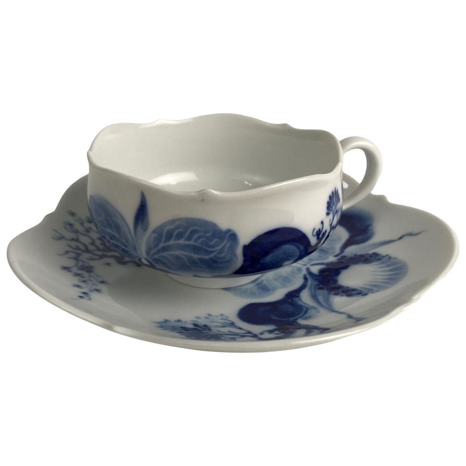 Meissen マイセン カップ&ソーサー ブルーオーキッド