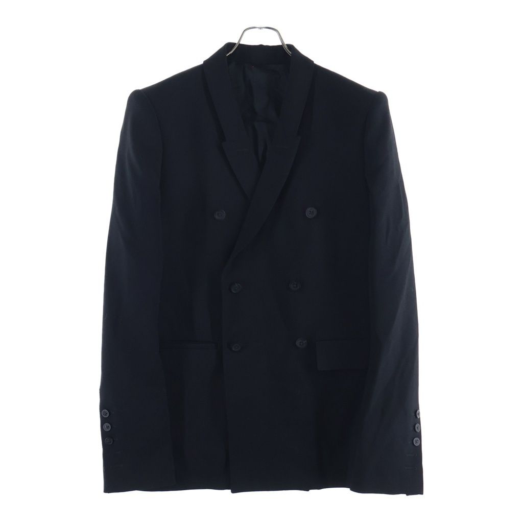 Rick Owens (リックオウエンス) JMF blazer ダブルジャケット テーラードジャケット ブレザー ブラック RU02D6732-WGP