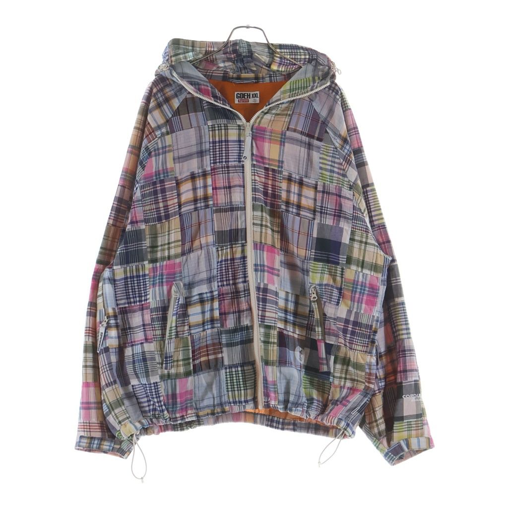 SUPREME (シュプリーム) 25SS ×GOODENOUGH Patchwork Hooded Jacket グッドイナフ パッチワーク ジップアップパーカー フーディー マルチ