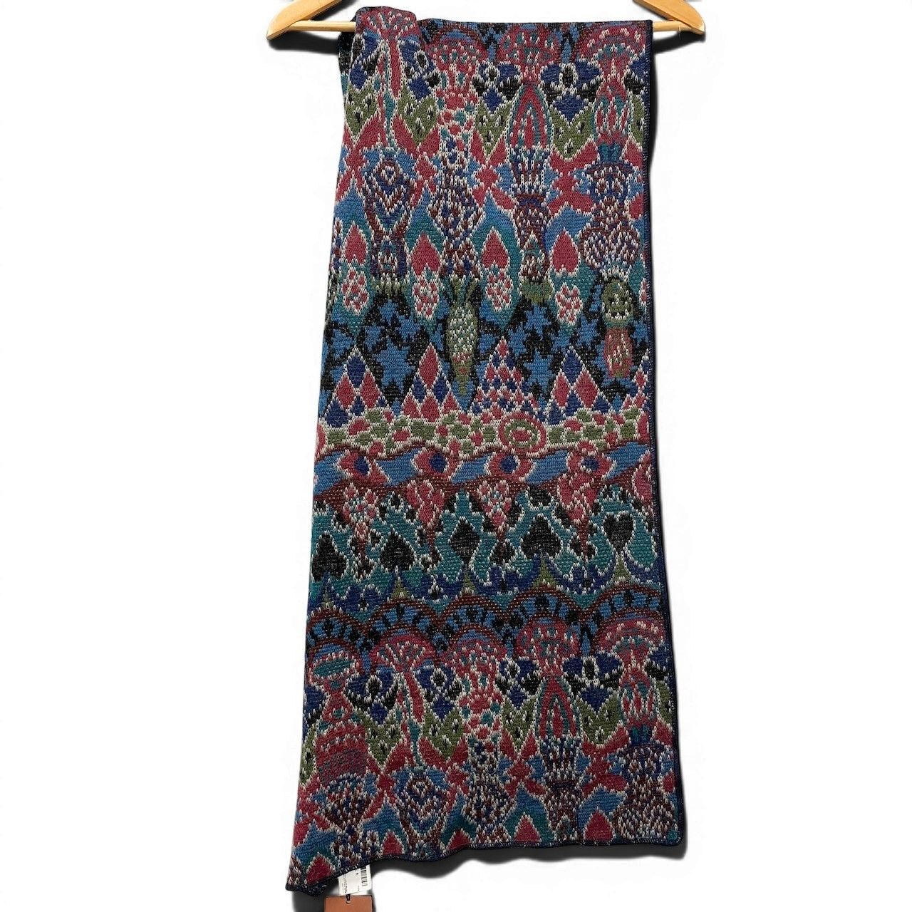 MISSONI ニットストール マルチカラー 波柄 大判 74e18 MISSONI ミッソーニ ニットマフラー ストール 幾何学模様