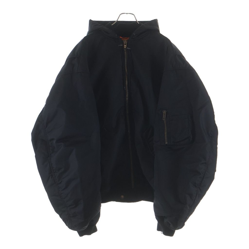 BALENCIAGA (バレンシアガ) 23SS Light Bomber フーデッド ナイロン ボンバージャケット ブラック 698843 TL025