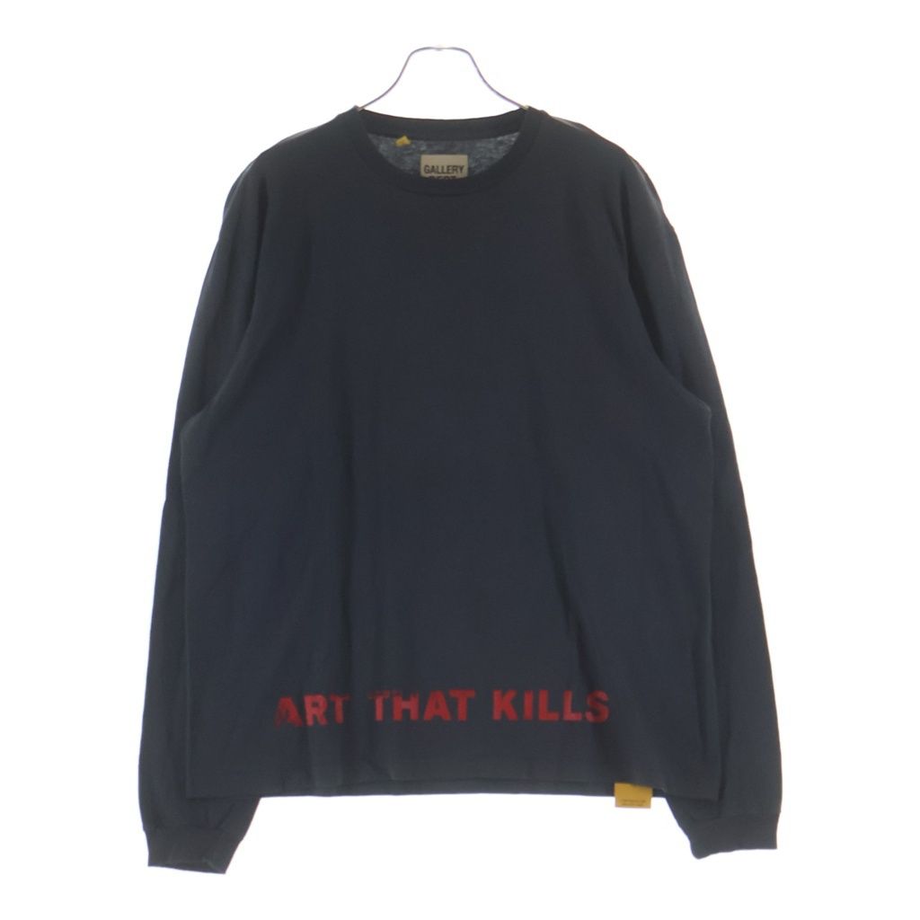 GALLERY DEPT. (ギャラリーデプト) ART THAT KIILLS アナーキープリント 長袖シャツ ロングスリーブTシャツ ブラック/レッド
