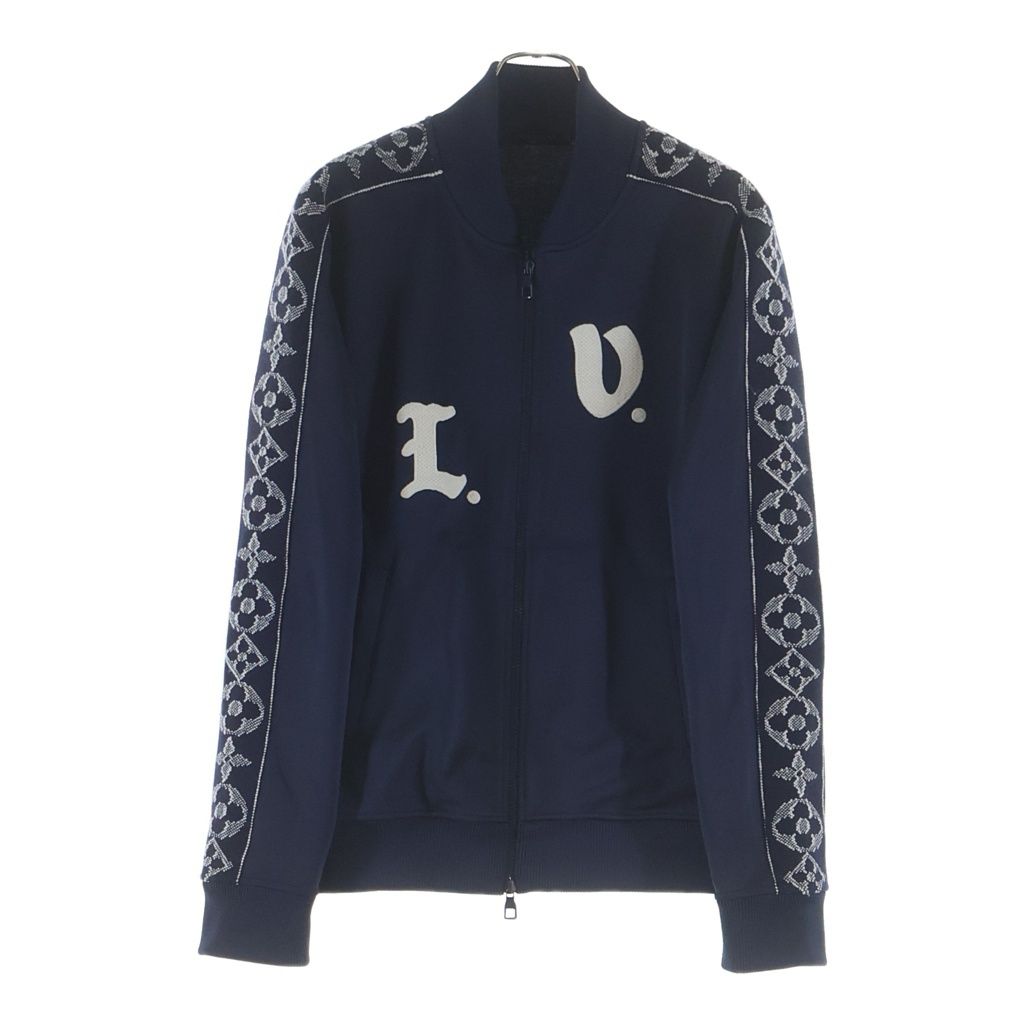 LOUIS VUITTON (ルイヴィトン) 24SS LVロゴ刺繍 フラワーバンドトラックトップ ジップアップジャケット ネイビー RM241MQ ZSC HQY45W 63,525円