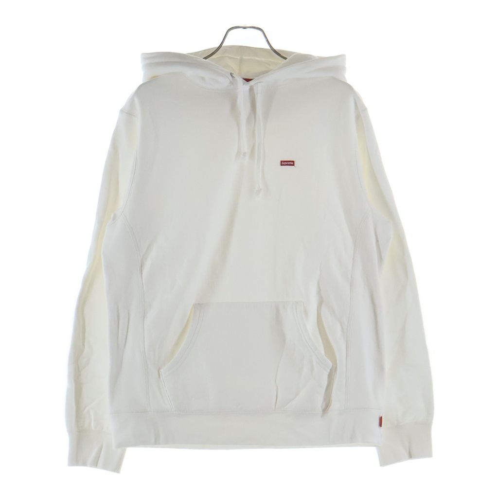 SUPREME (シュプリーム) Small Box Logo Hooded Sweatshirt スモールボックスロゴ フーデッドスウェットシャツ プルオーバーパーカー ホワイト
