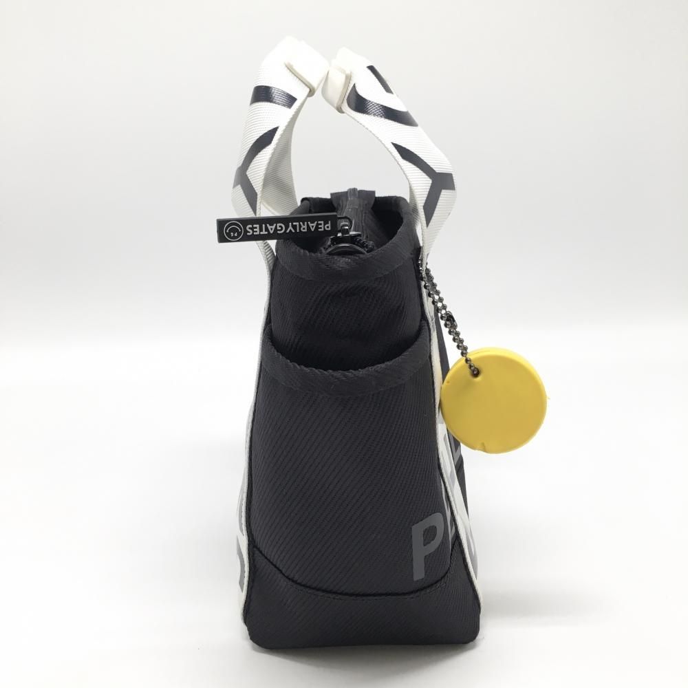 美品】パーリーゲイツ 2WAYカートバッグ 黒×白 ストラップ着脱可 ニコ
