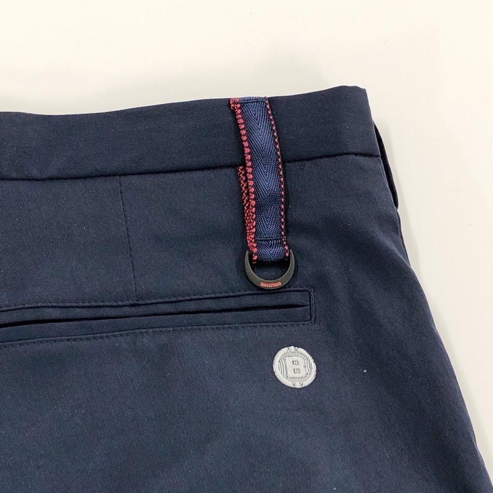 BRIEFING ダウンネイビーブルー メンズパンツ2024 美品】ブリーフィング パンツ ネイビー ステッチレッド ストレッチ