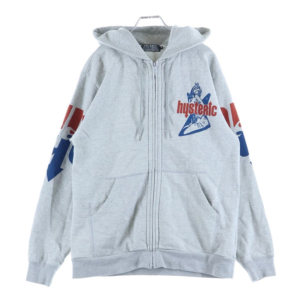 HYSTERIC GLAMOUR (ヒステリックグラマー) プリントデザイン ジップアップフーディー パーカー グレー 02261CF01 13,406円