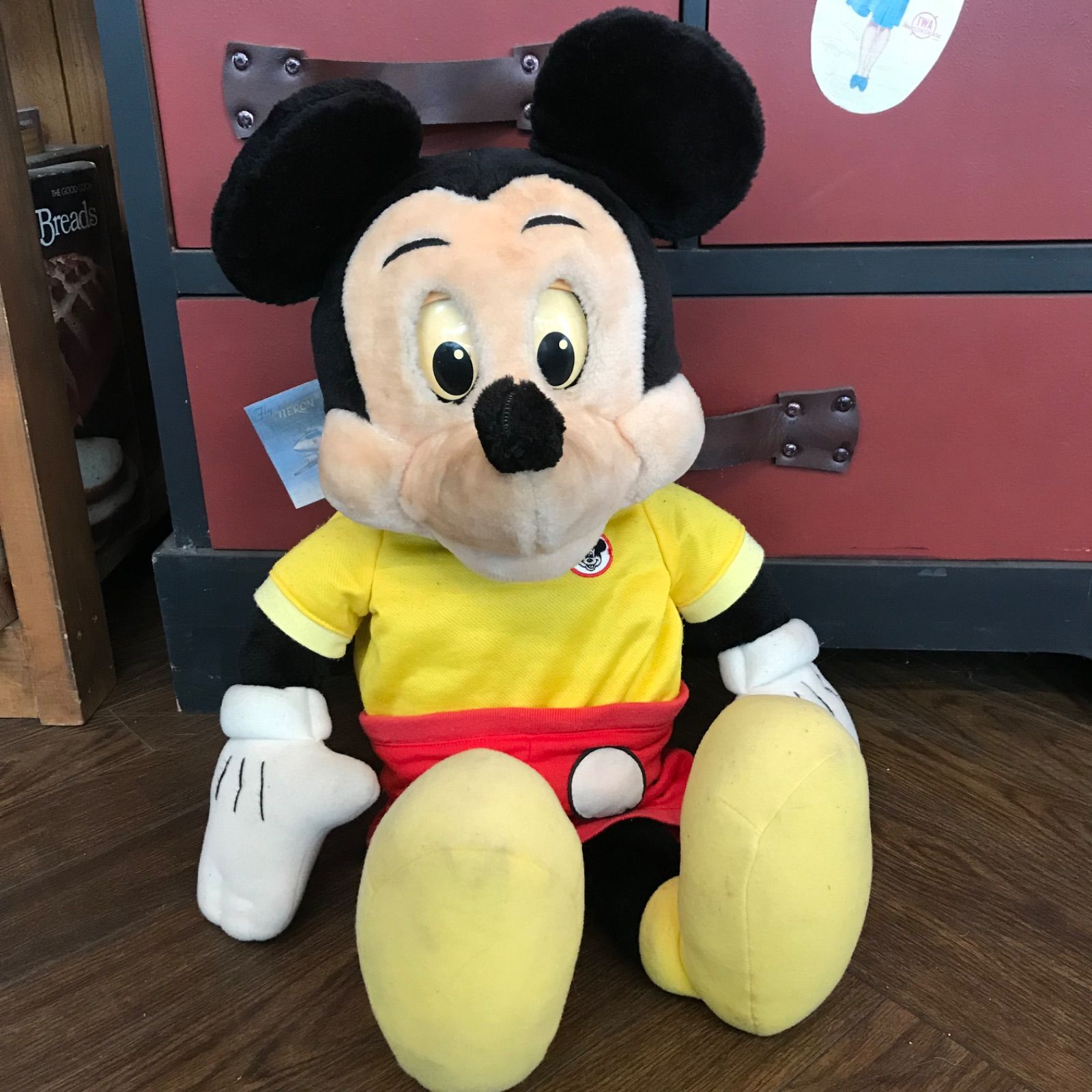 ミッキー　ディズニー　トークン　おもちゃ　ぬいぐるみ　人形　ドール　インテリア　ビンテージ　アンティーク雑貨