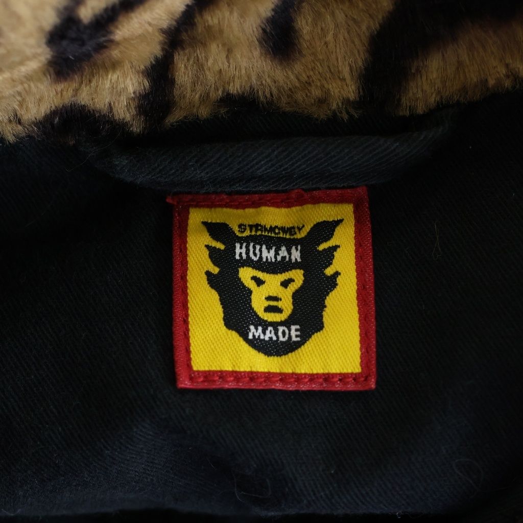 、様Human made レオパード　ジャケット　Lサイズ ブラック HUMAN MADE (ヒューマンメイド) LEOPARD DENIM JACKET レオパード