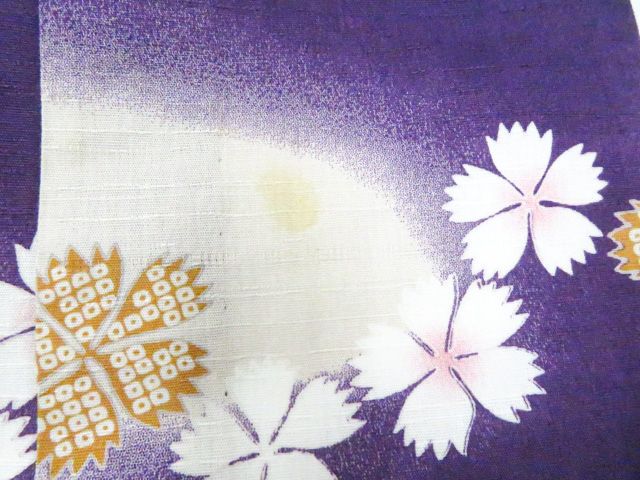 京松】浴衣 撫松庵 花 とんぼ 着物 身丈約163cm 裄丈約67cm kyo8z05