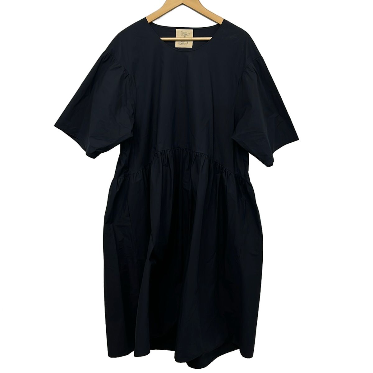 D-due H.P.FRANCE(デ・ドゥエ アッシュ・ペー・フランス) ワンピース サイズ38 M レディース美品 - ネイビー 七分袖/ロング