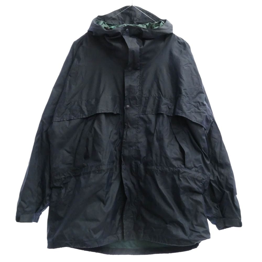 ヴィンテージ VINTAGE L618 L.L.BEAN 90s フード ナイロン コート ジャケット ネイビー系 XL【中古】